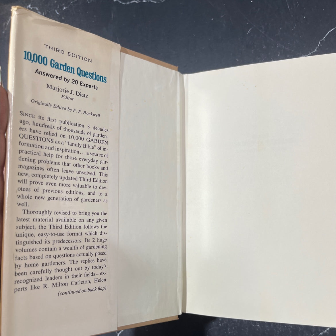 10,000 garden questions answered by 20 experts third edition book, by Marjorie J. Dietz, 1974 Hardcover image 4