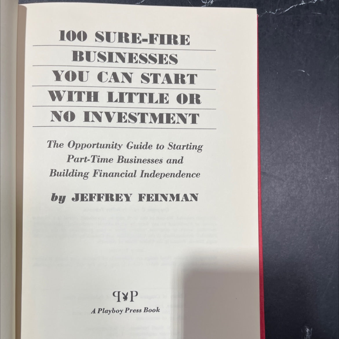 100 sure-fire businesses you can start with little or no investment book, by Jeffrey Feinman, 1976 Hardcover image 2