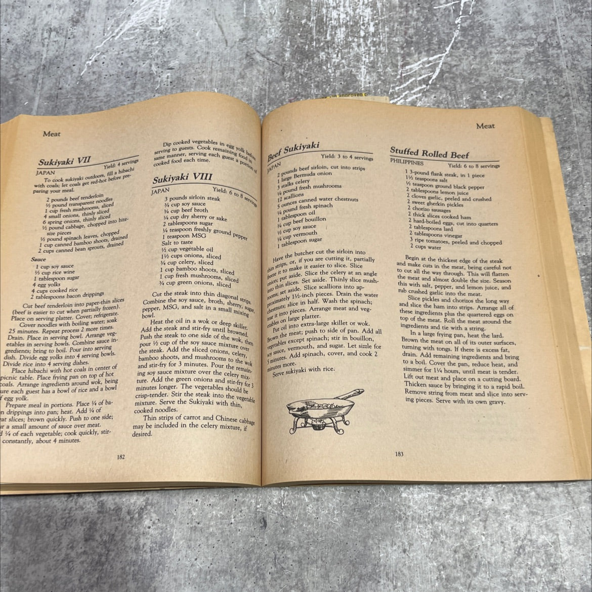 1001 oriental recipes book, by unknown, 1982 Paperback image 4