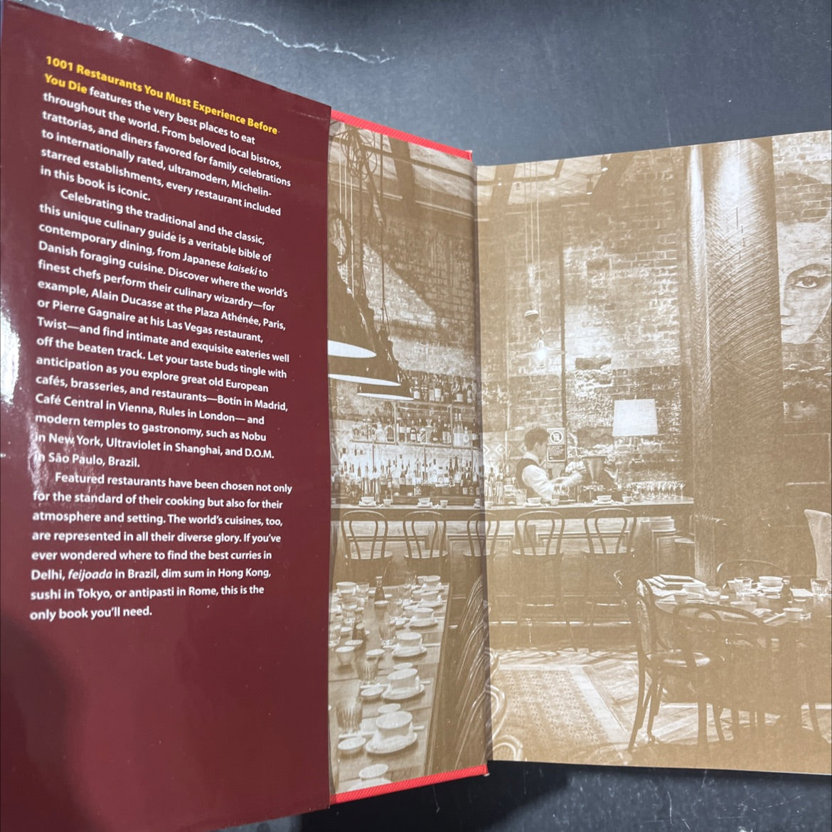 1001 restaurants you must experience before you die book, by Jenny Linford, 2014 Hardcover image 4