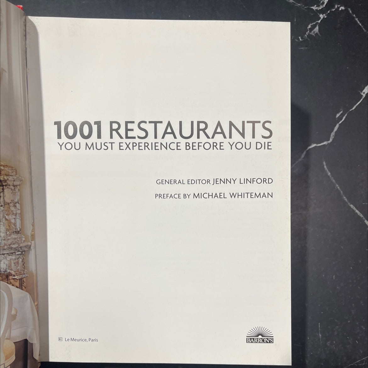 1001 restaurants you must experience before you die book, by Jenny Linford, 2014 Hardcover image 2