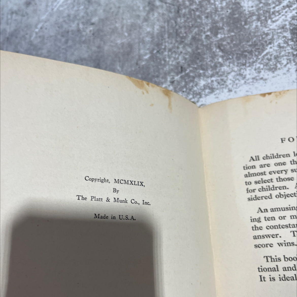 1001 riddles for children book, by george l. carlson, 1949 Hardcover image 3