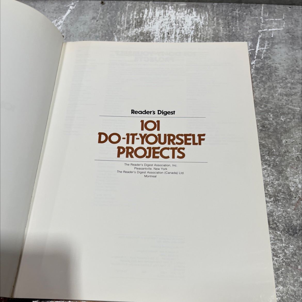 101 do-it-yourself projects book, by Reader's Digest Association, Inc., 1983 Hardcover image 2