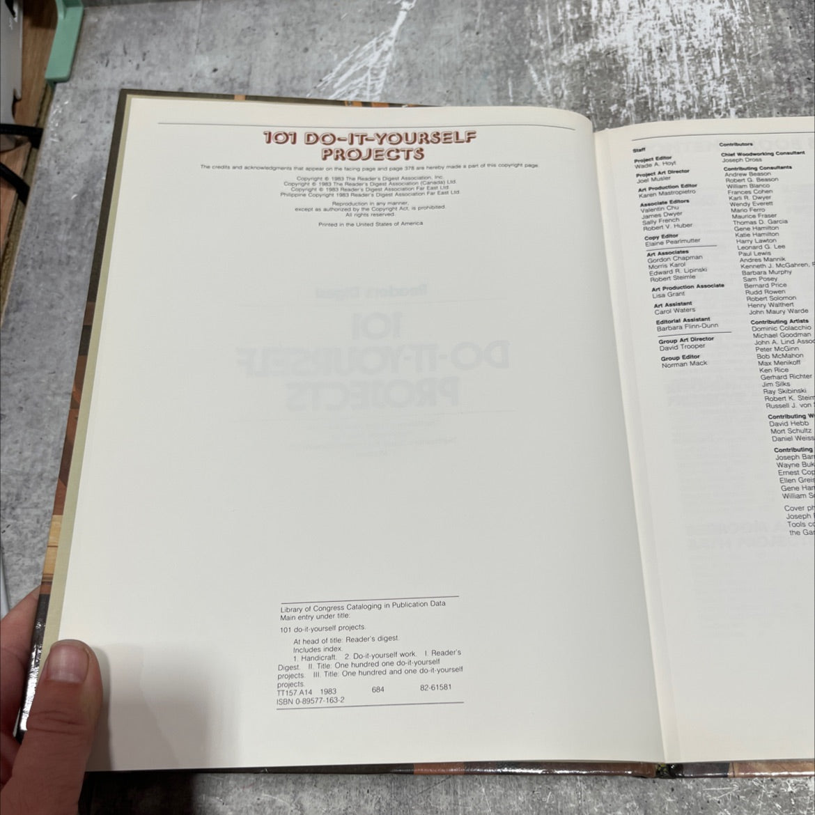 101 do-it-yourself projects book, by Reader's Digest Association, Inc., 1983 Hardcover image 3