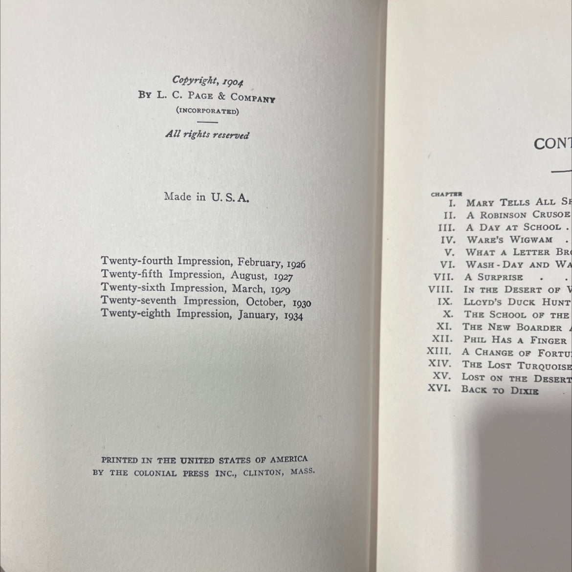 1081 che little colonel in arizona book, by annie fellows johnston, 1934 Hardcover image 3