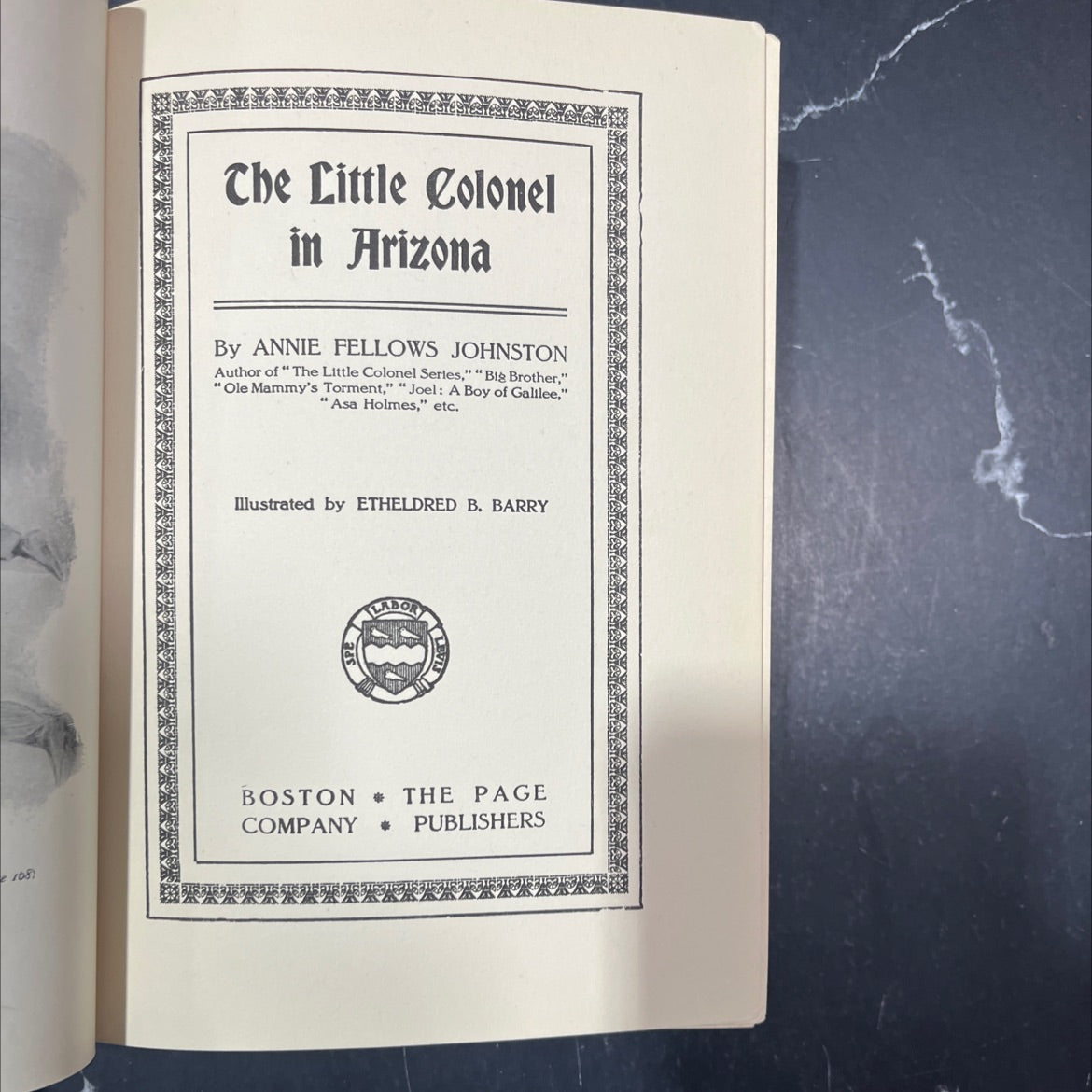 1081 che little colonel in arizona book, by annie fellows johnston, 1934 Hardcover image 2