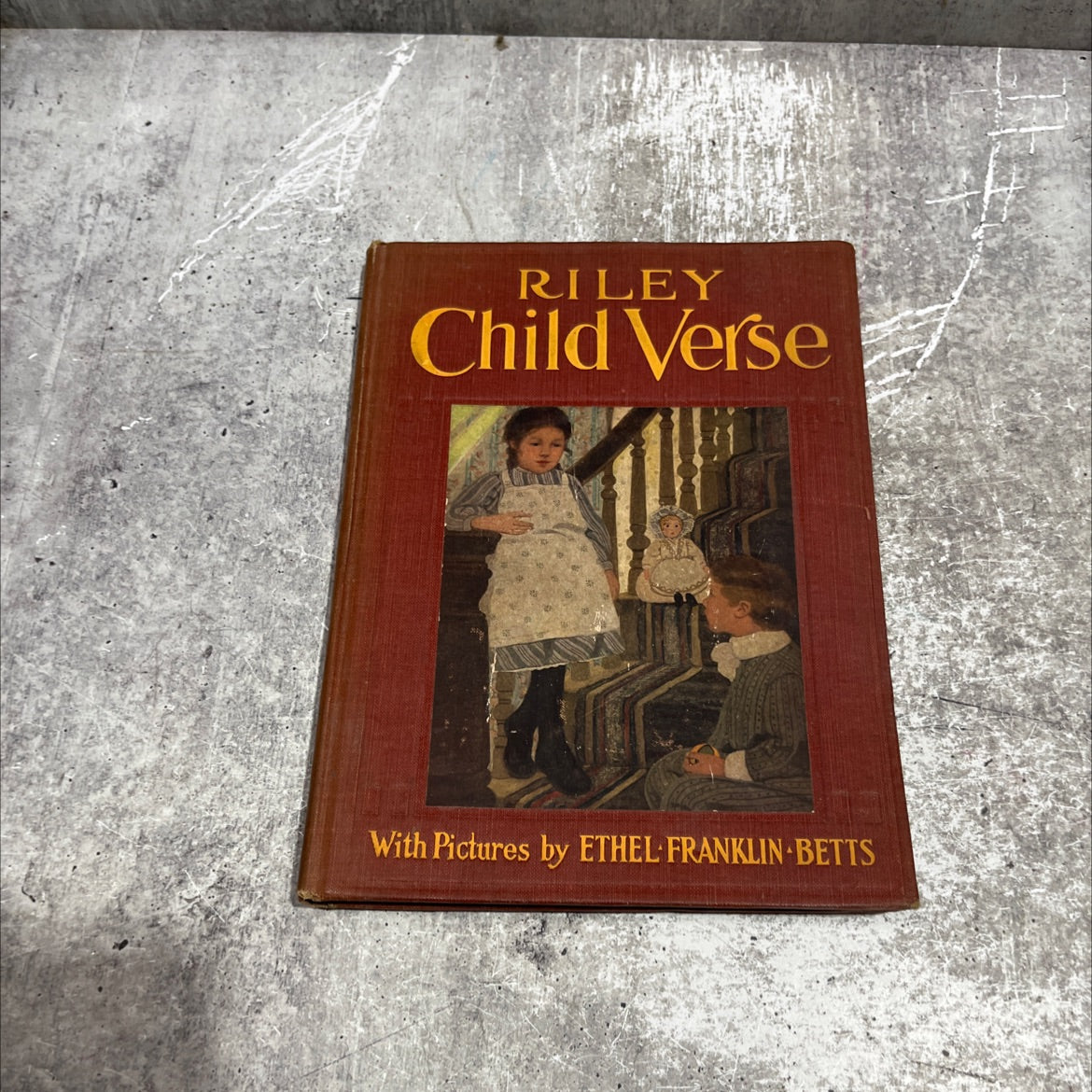 144 riley child verse book, by james whitcomb riley, 1906 Hardcover image 1