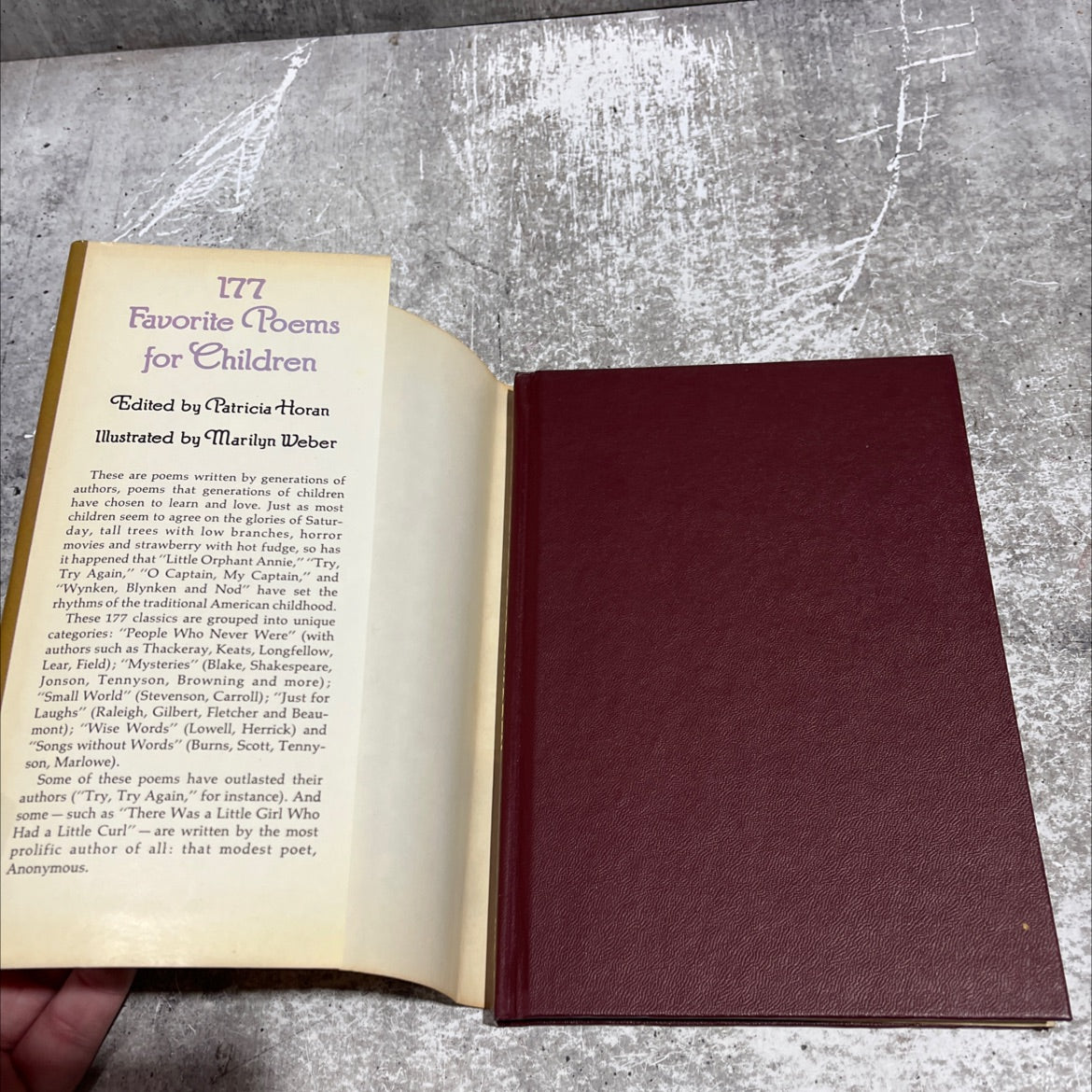 177 favorite poems for children book, by Various, 1974 Hardcover image 4