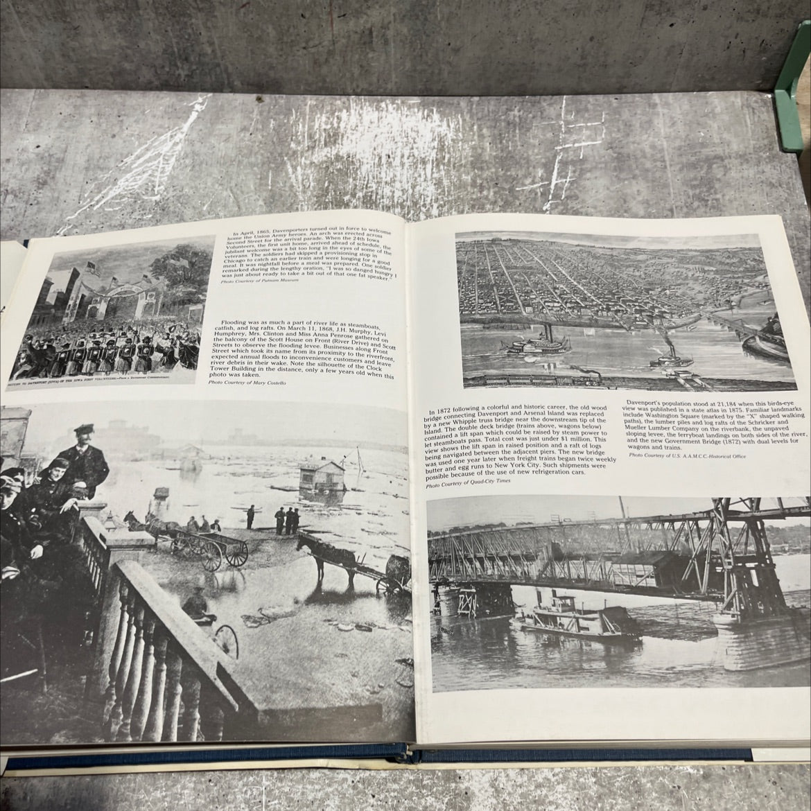 1836 davenport a pictorial history book, by Marlys Svendsen, 1986 Hardcover image 4