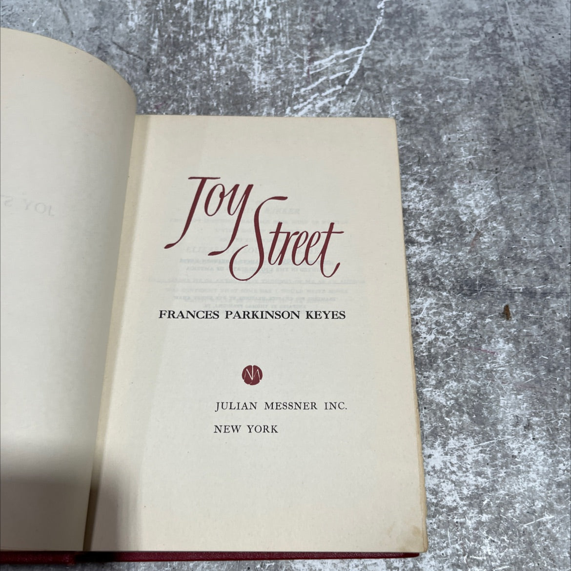 2 you book, by jon street, 1950 Hardcover image 2
