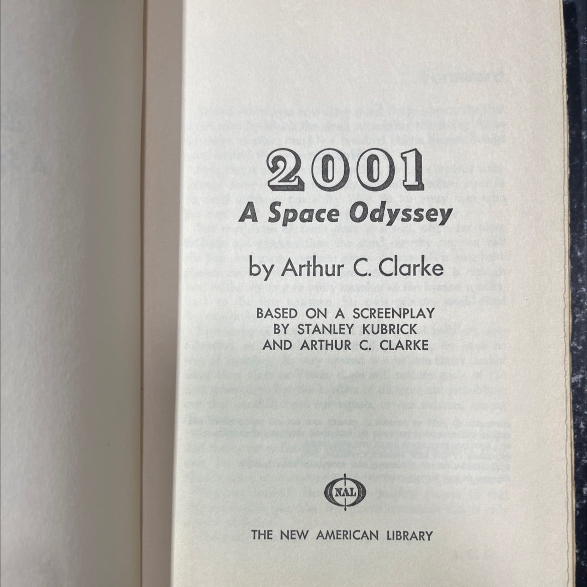2001 a space odyssey book, by Arthur C. Clarke, 1968 Hardcover image 2
