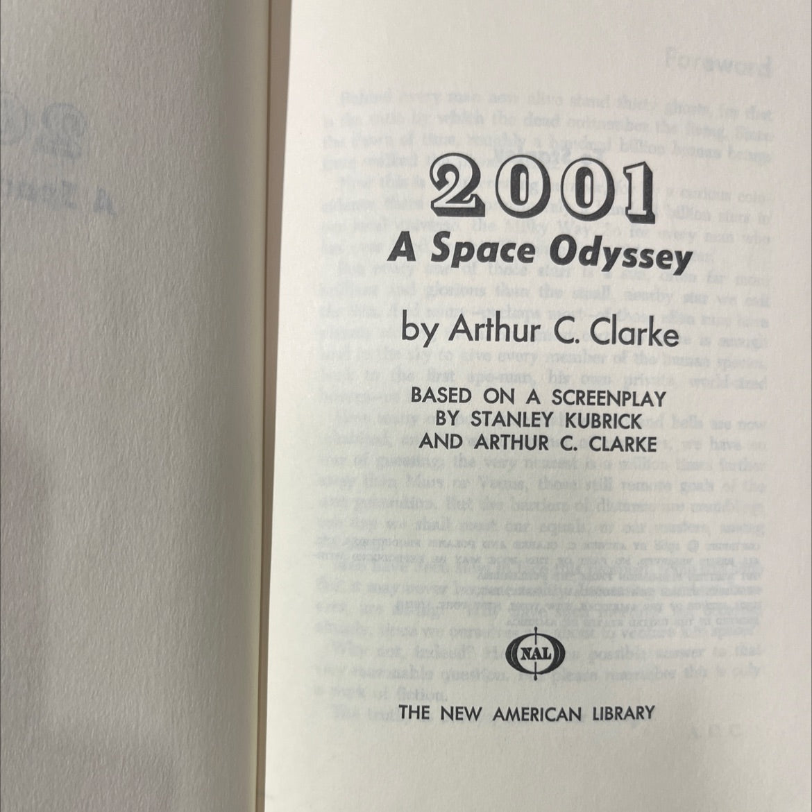 2001 a space odyssey book, by Arthur C. Clarke, 2017 Hardcover image 2