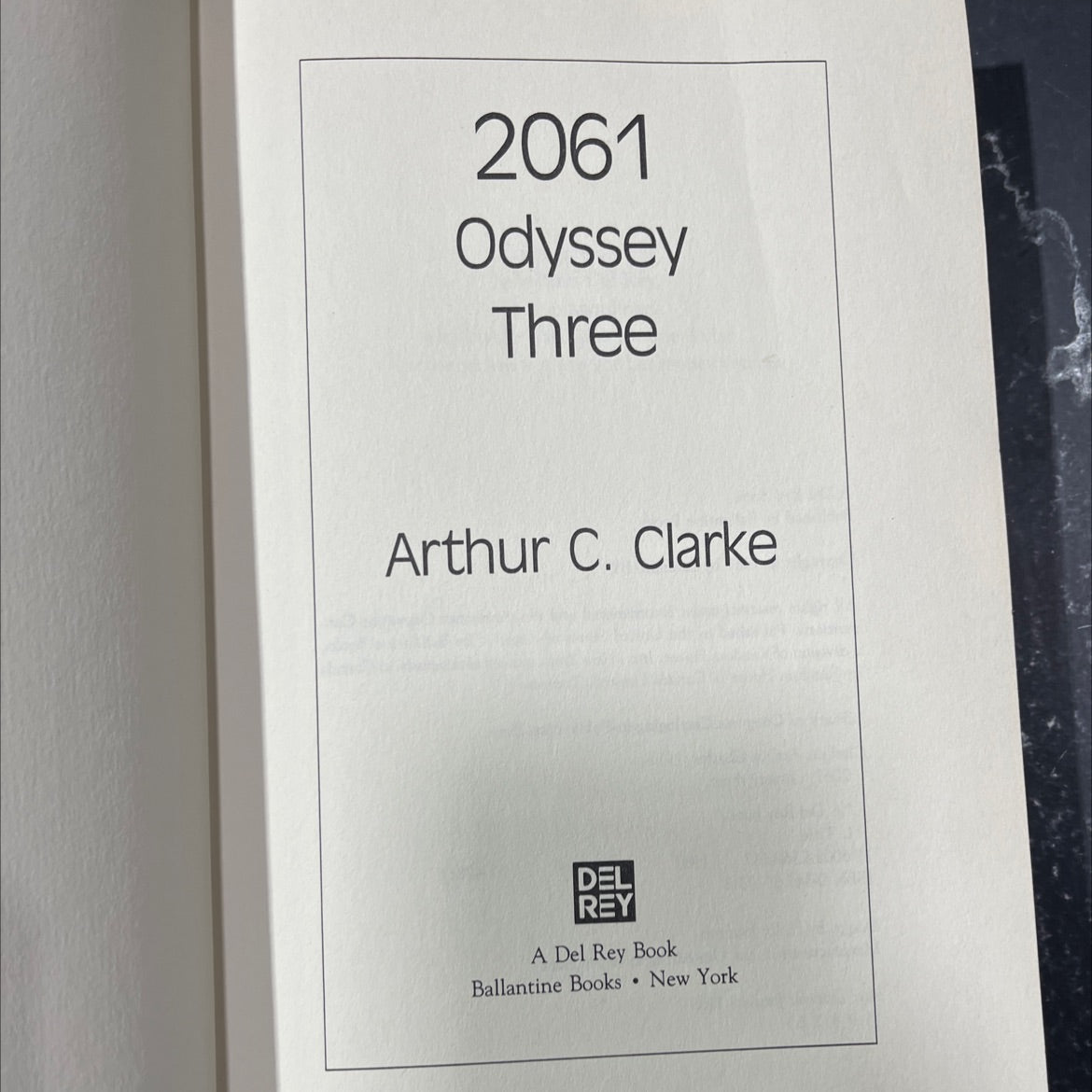 2061 odyssey three book, by Arthur C. Clarke, 1987 Hardcover image 2