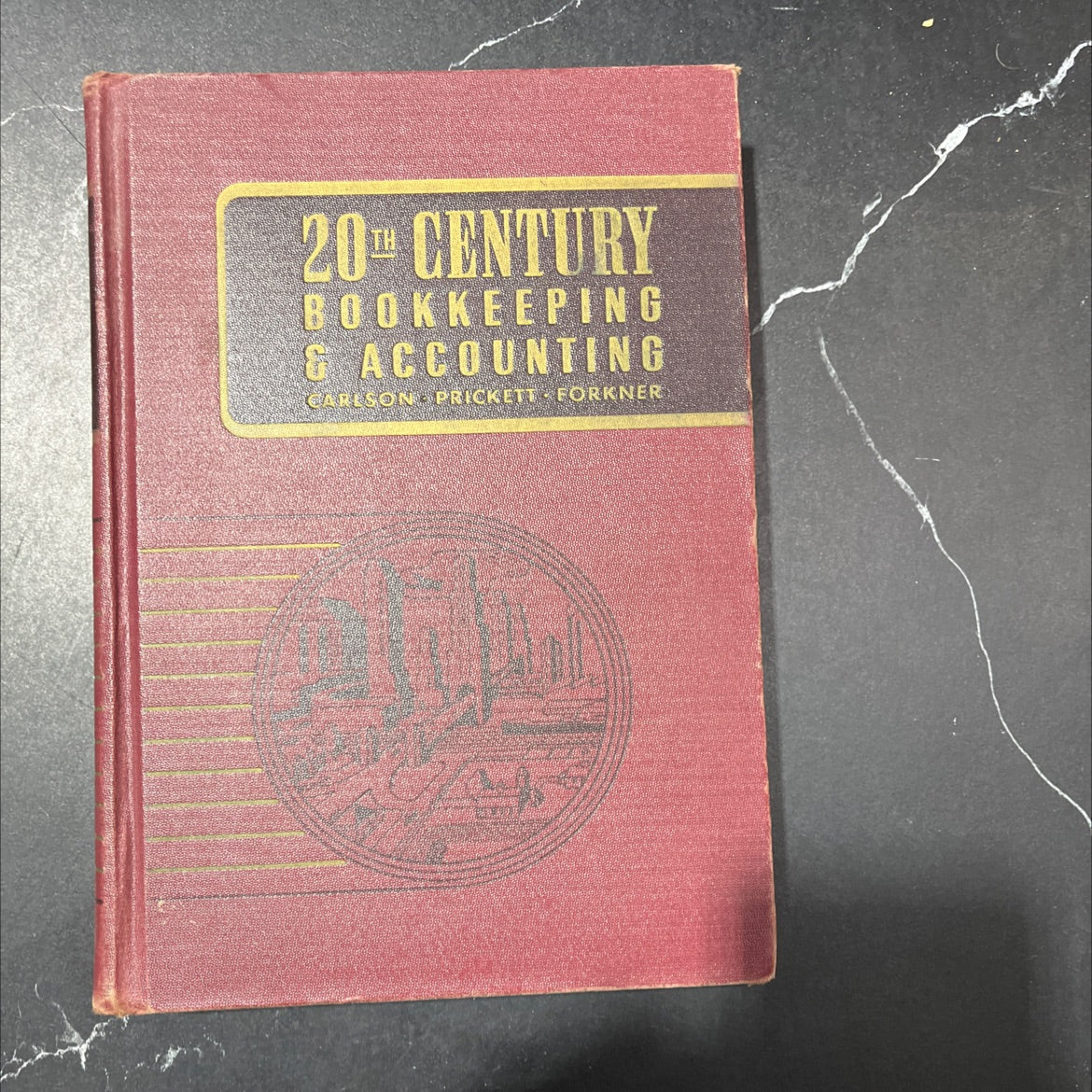 20th century bookkeeping and accounting book, by Paul A. Carlson, Alva Leroy Prickett, Hamden L. Forkner, 1940 Hardcover image 1