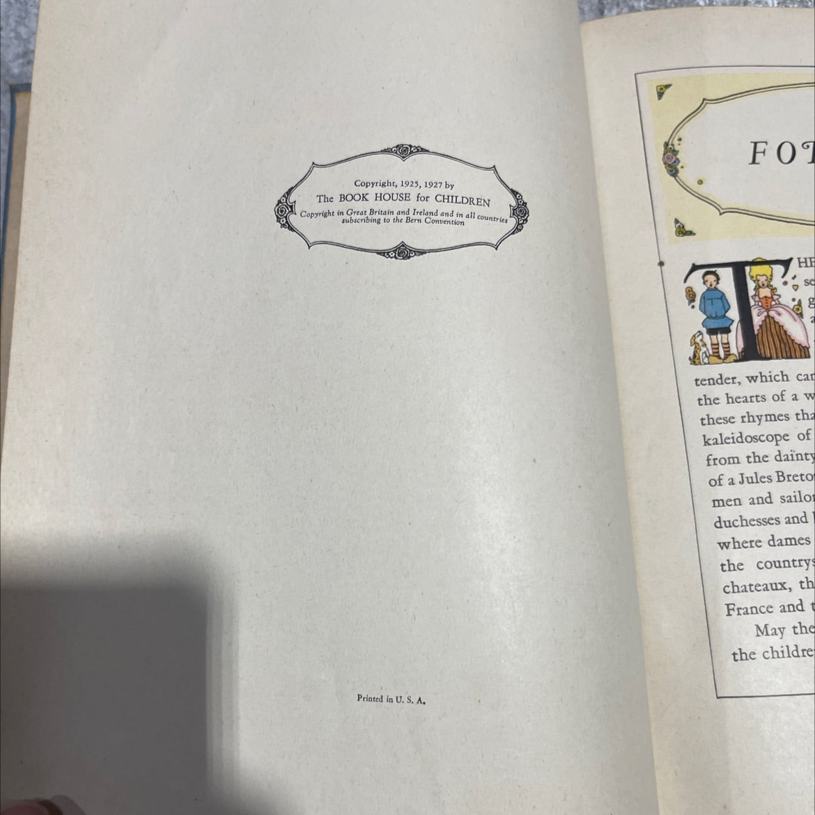 25 nursery friends from france book, by olive beaupré miller, 1927 Hardcover image 3