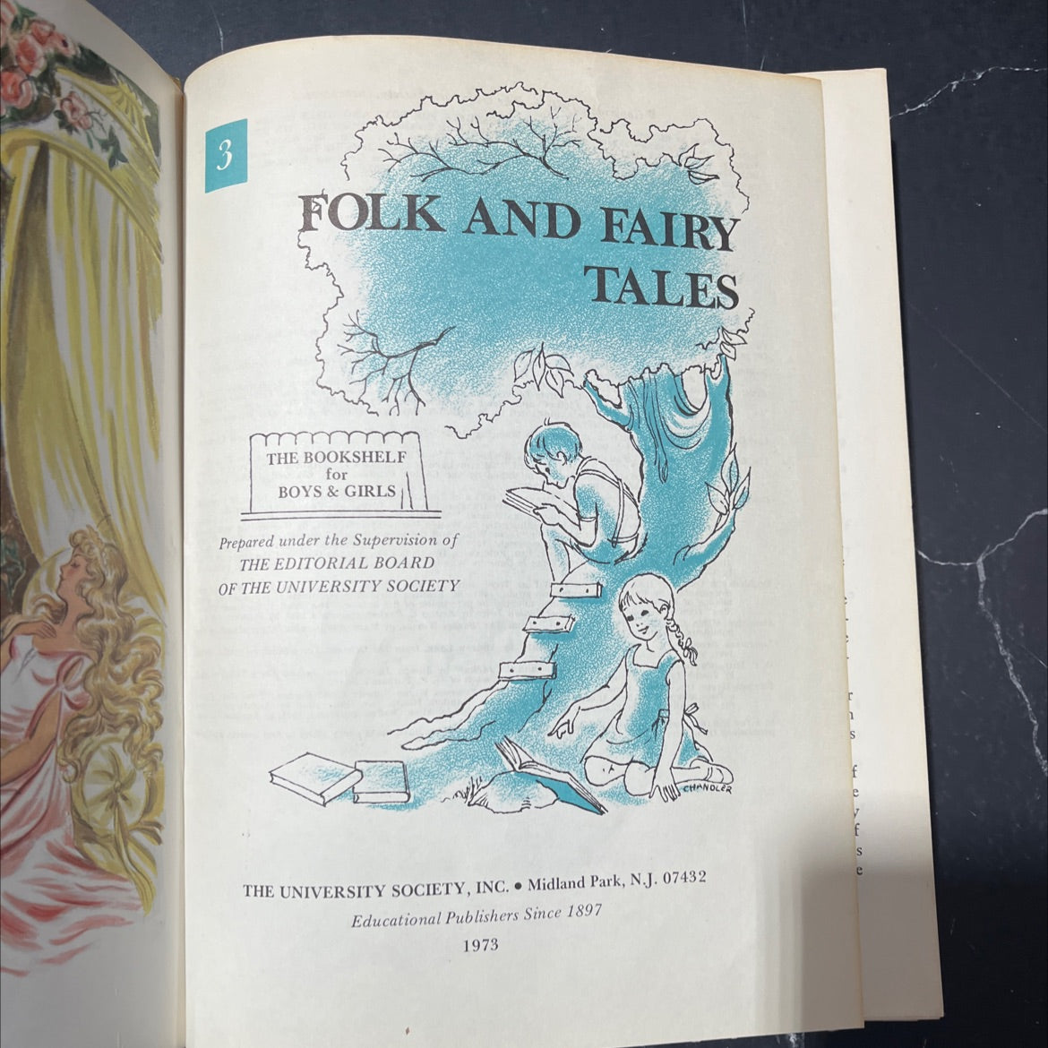 3 folk and fairy tales book, by unknown, 1973 Hardcover image 2