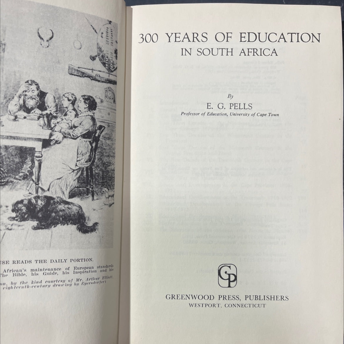 300 years of education in south africa book, by E. G. Pells, 1970 Hardcover image 2