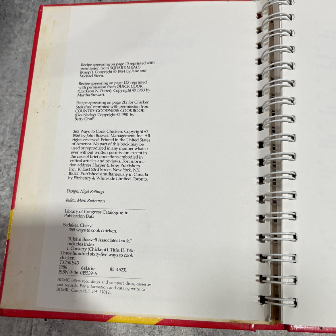 365 ways to cook chicken book, by Cheryl Sedaker, 1986 Hardcover image 3