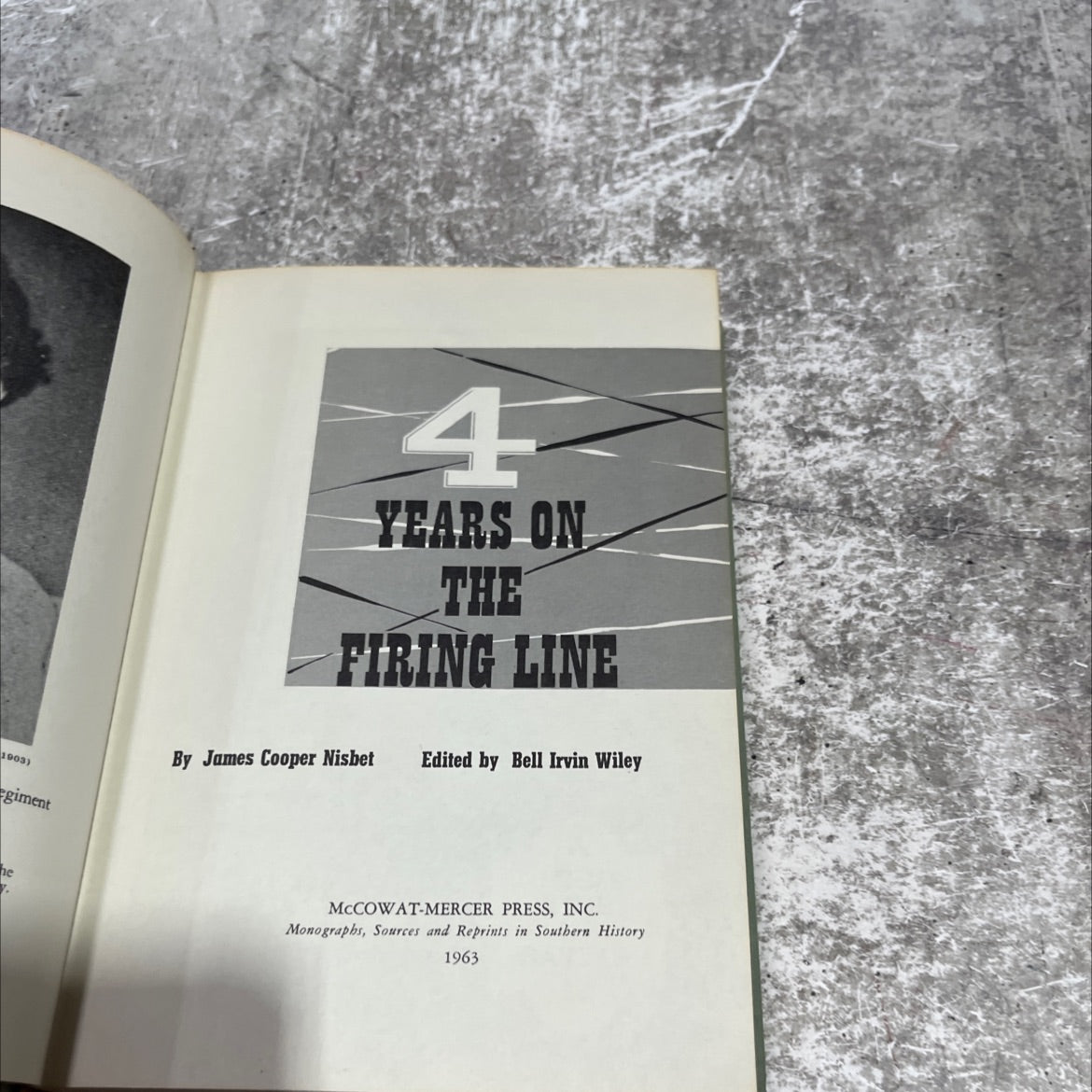 4 years on the firing line book, by James Cooper Nisbet, 1963 Hardcover image 2