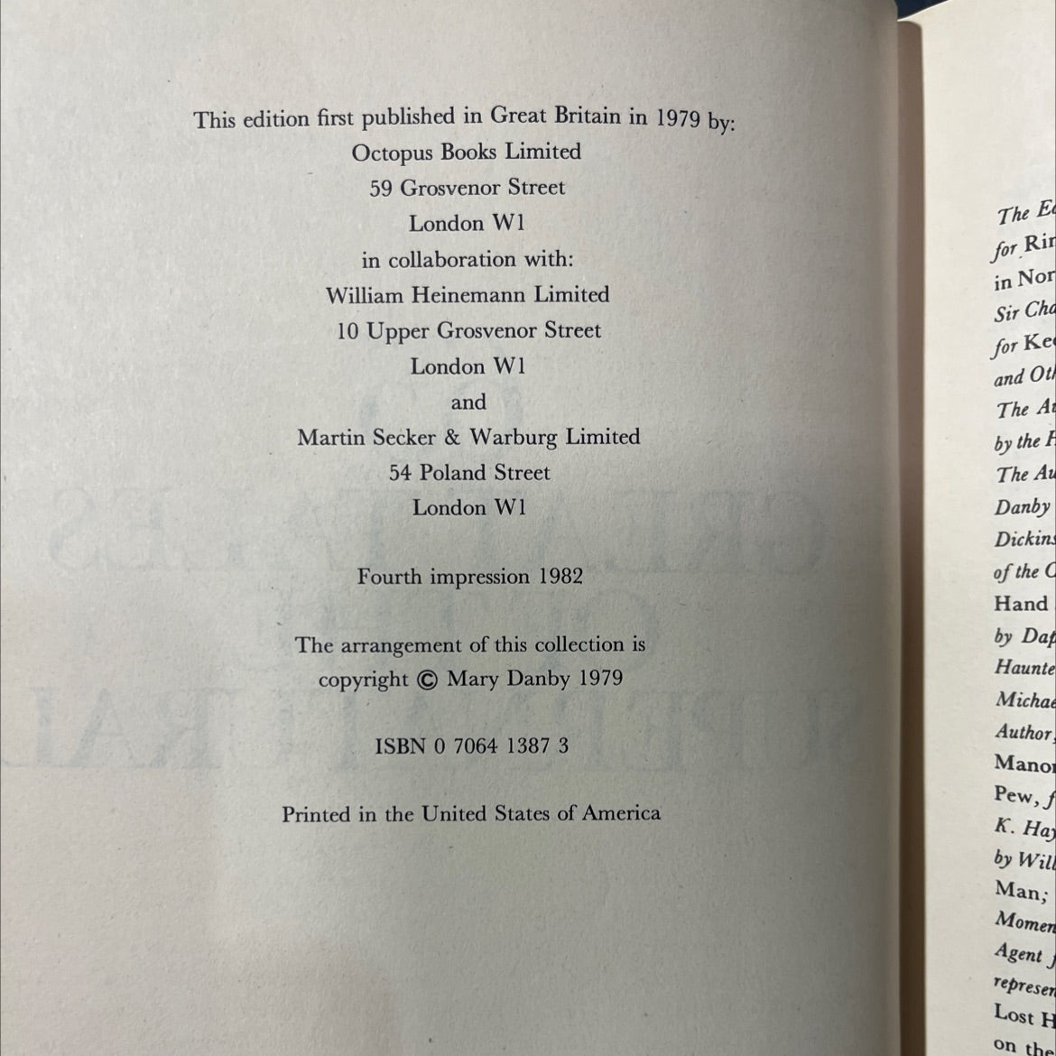 65 great tales of the hur supernatural book, by Mary Danby, 1982 Hardcover image 3