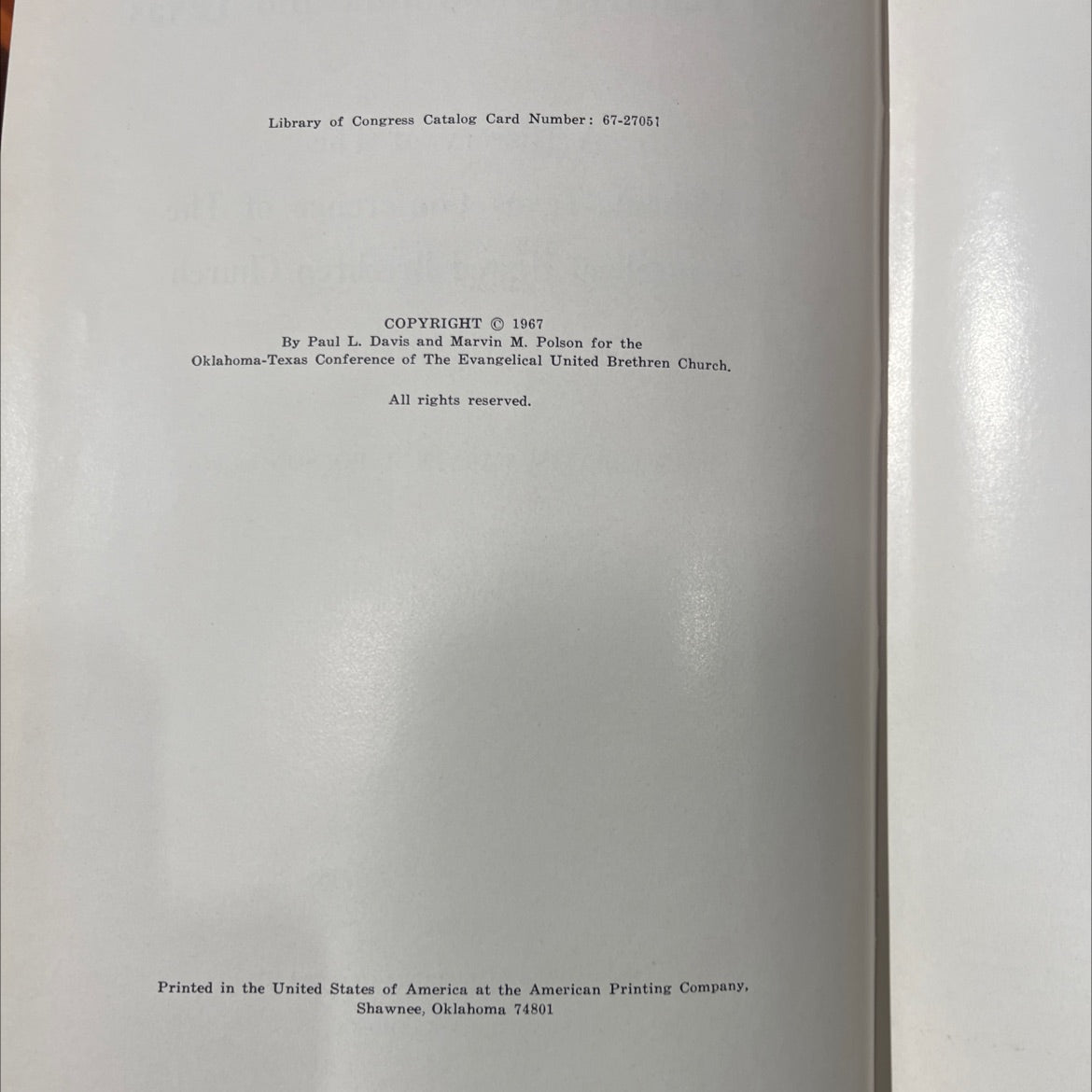 80 years in oklahoma and texas a history of the oklahoma-texas conference of the evangelical united brethren church image 3