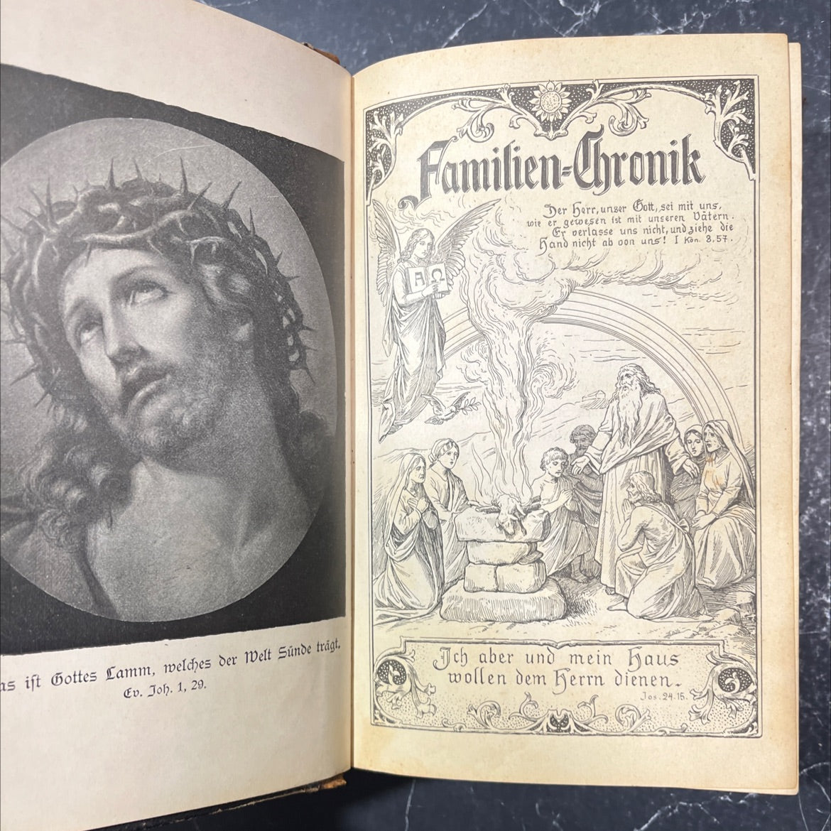 Familien-chronik book, by Don Joh. Friedr. Stark, 1970 Leather image 2