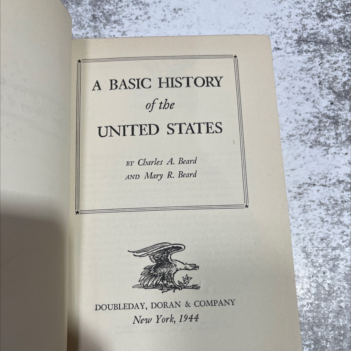 a basic history of the united states book, by charles a. beard and mary r. beard, 1944 Hardcover image 2