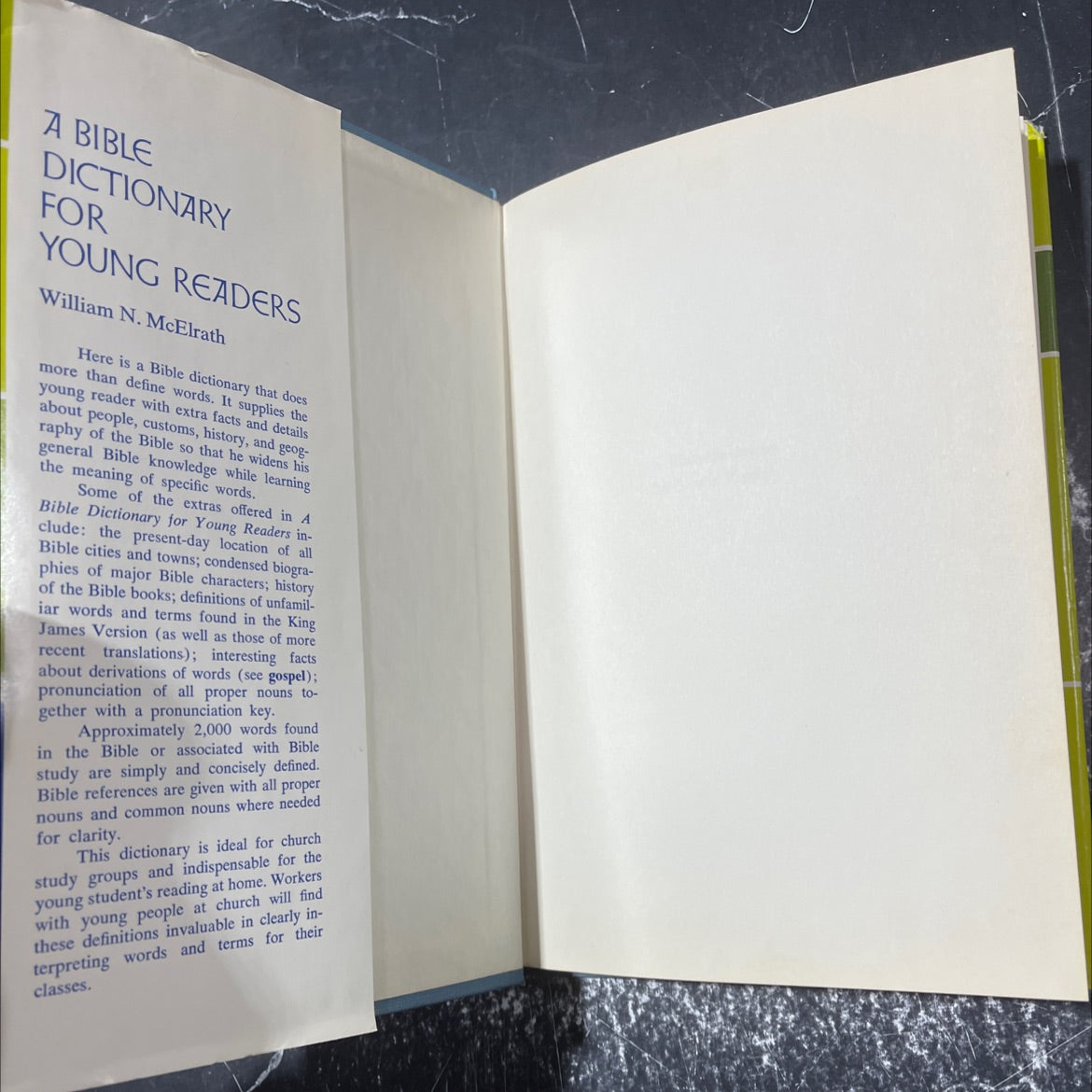 a bible dictionary for young readers book, by william n.mcelrath, 1965 Hardcover image 4