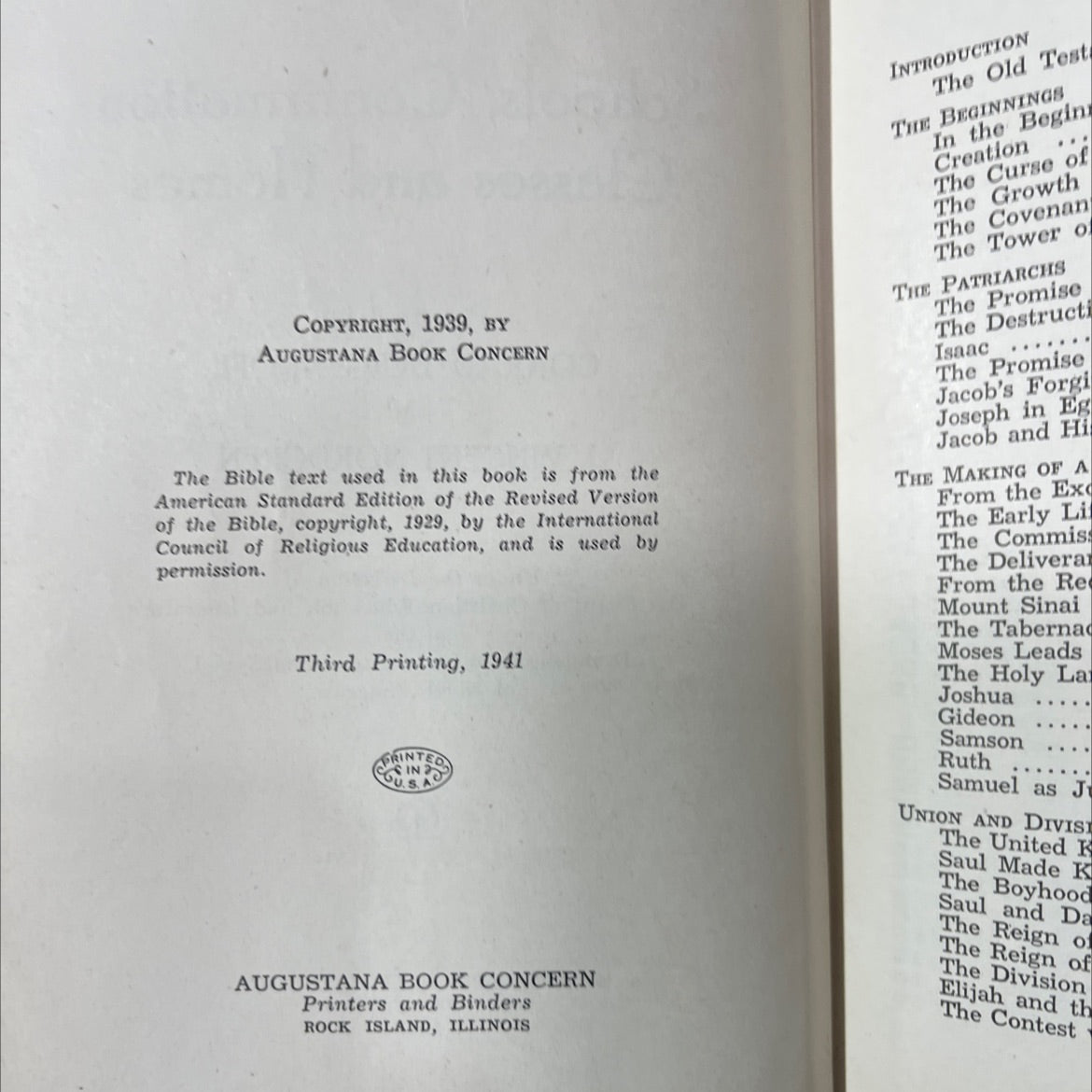 a bible history for schools, confirmation classes and homes book, by conrad bergendoff and j. vincent nordgren, 1941 image 3