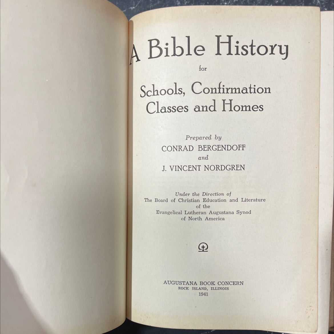 a bible history for schools, confirmation classes and homes book, by conrad bergendoff and j. vincent nordgren, 1941 image 2
