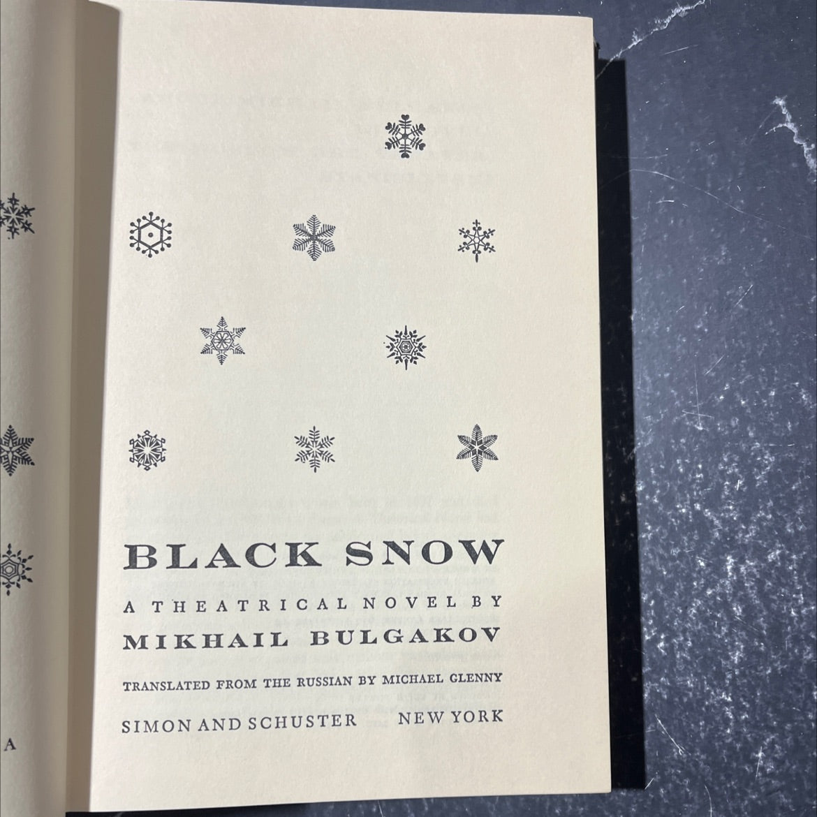 a black snow book, by mikhail bulgakov, 1967 Hardcover, First Edition image 2