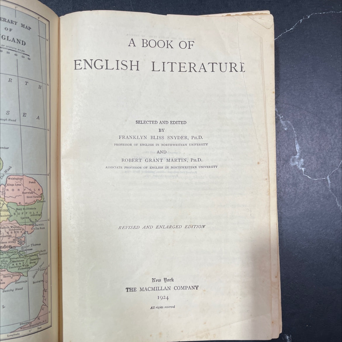 a book of english literature selected and edited by franklyn bliss snyder and robert grant martin book, by franklyn image 2