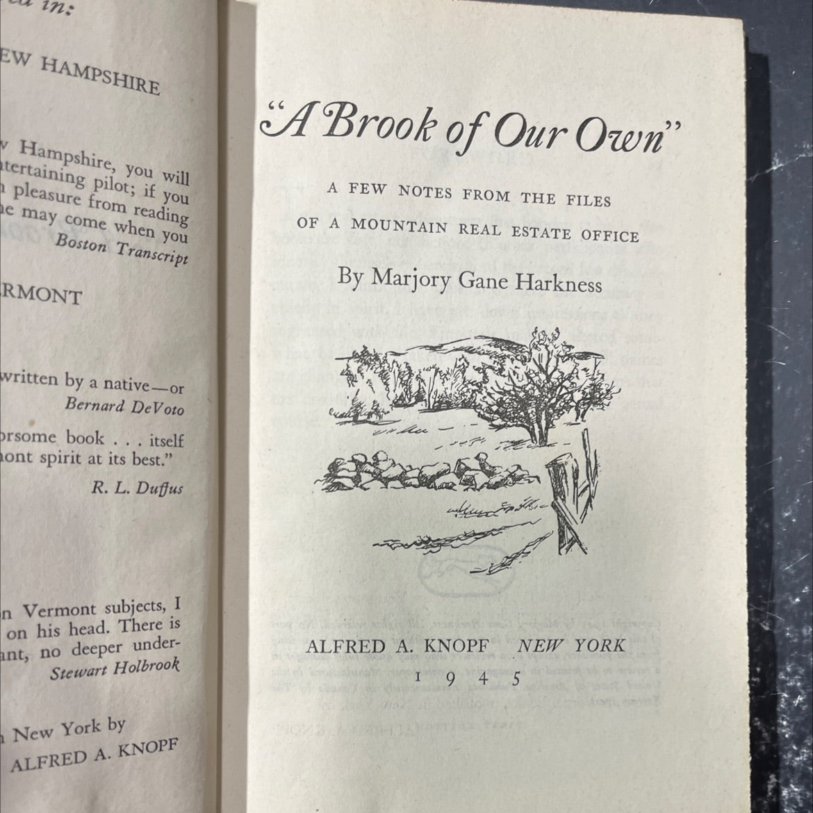 a brook of our own book, by marjory gane harkness, 1945 Hardcover image 2