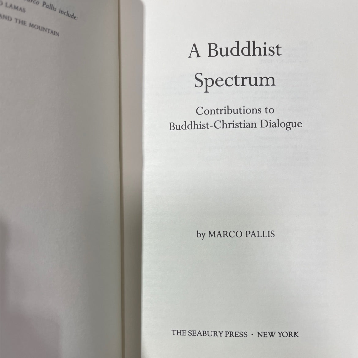 a buddhist spectrum book, by marco pallis, 1981 Hardcover image 2
