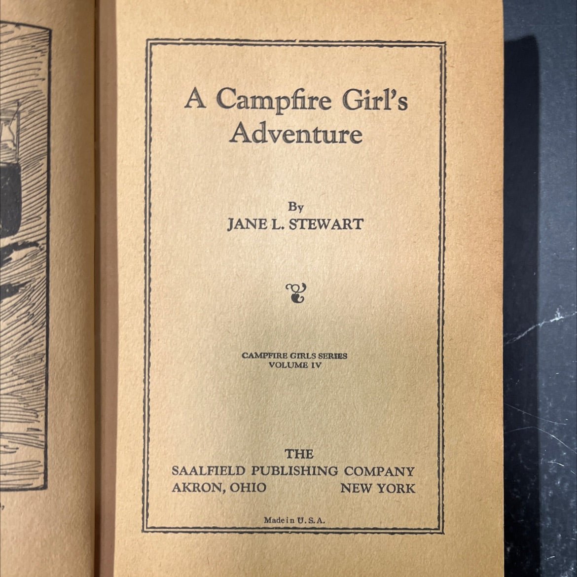 a campfire girl's adventure book, by jane l. stewart, 1914 Hardcover image 2