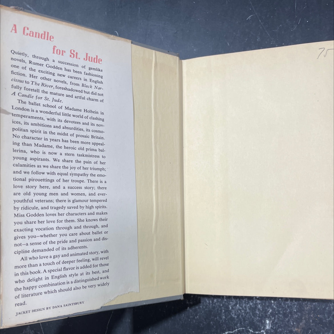 a candle for st. jude book, by rumer godden, 1948 Hardcover image 4