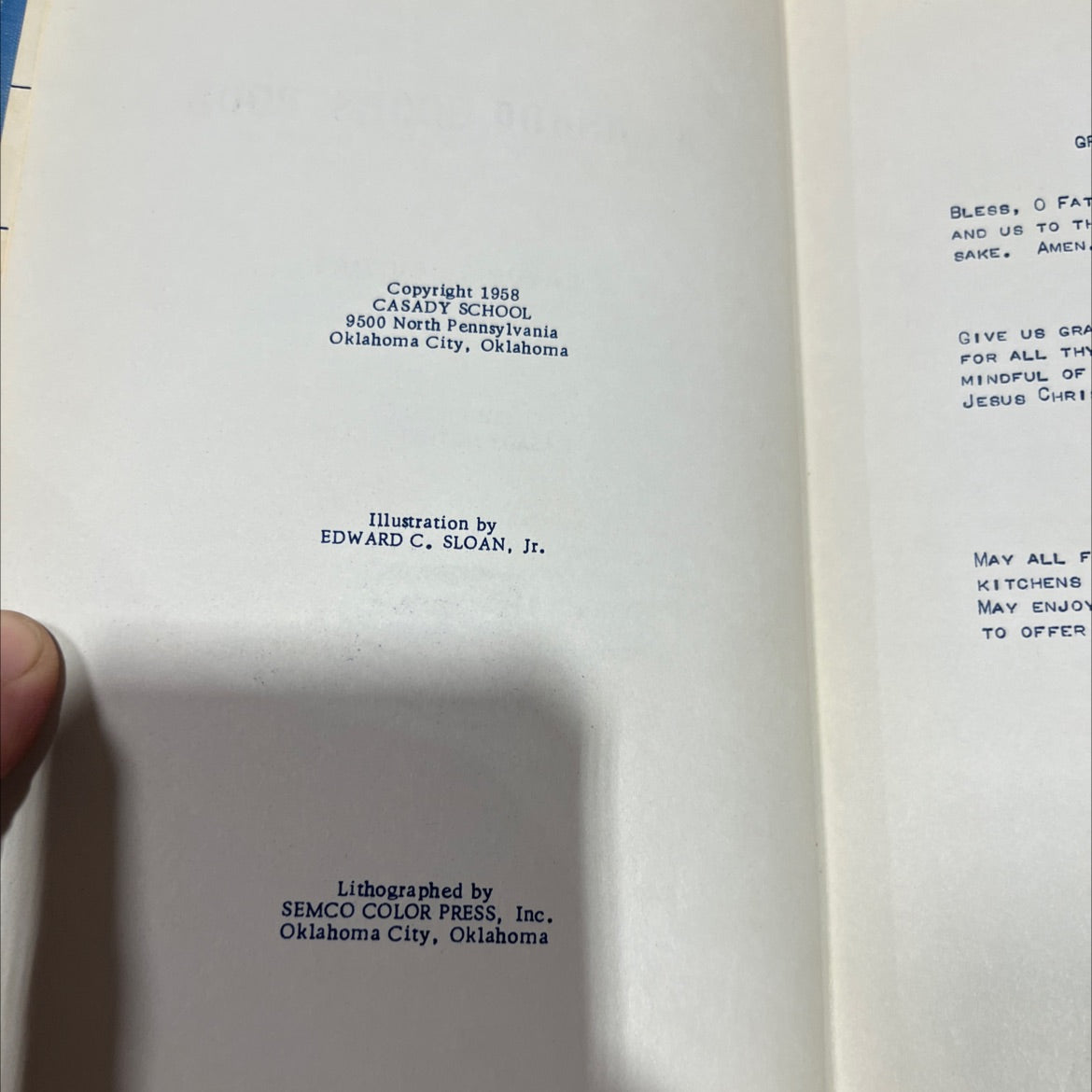a casady cooks' book favorite cuisine compiled by casady mothers' club oklahoma city book, by unknown, 1958 Hardcover image 3