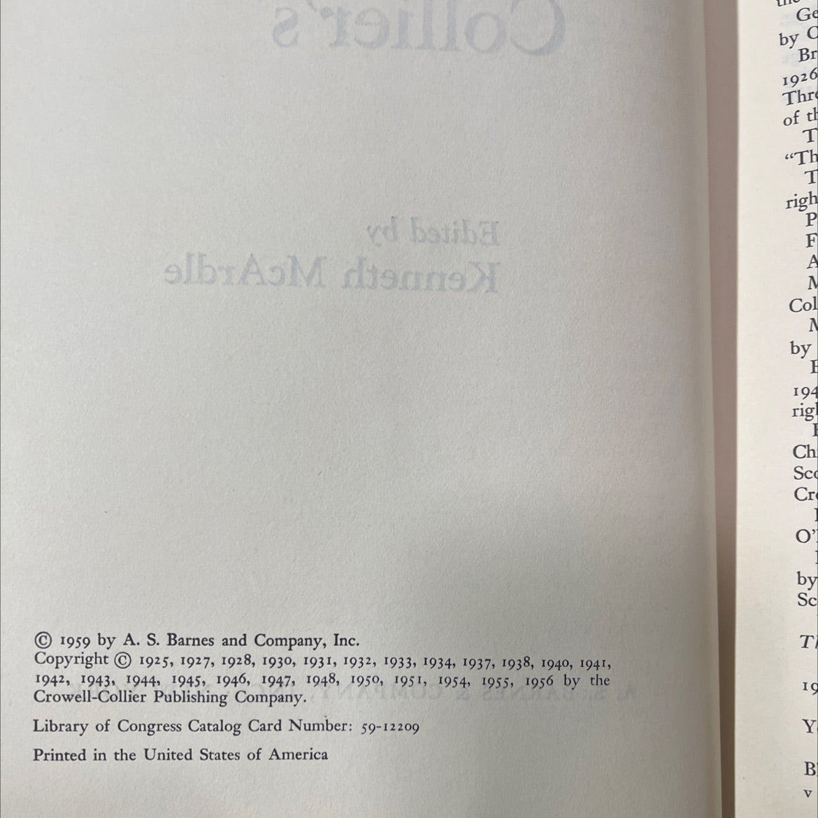 a cavalcade of collier's book, by kenneth mcardle, 1959 Hardcover image 3