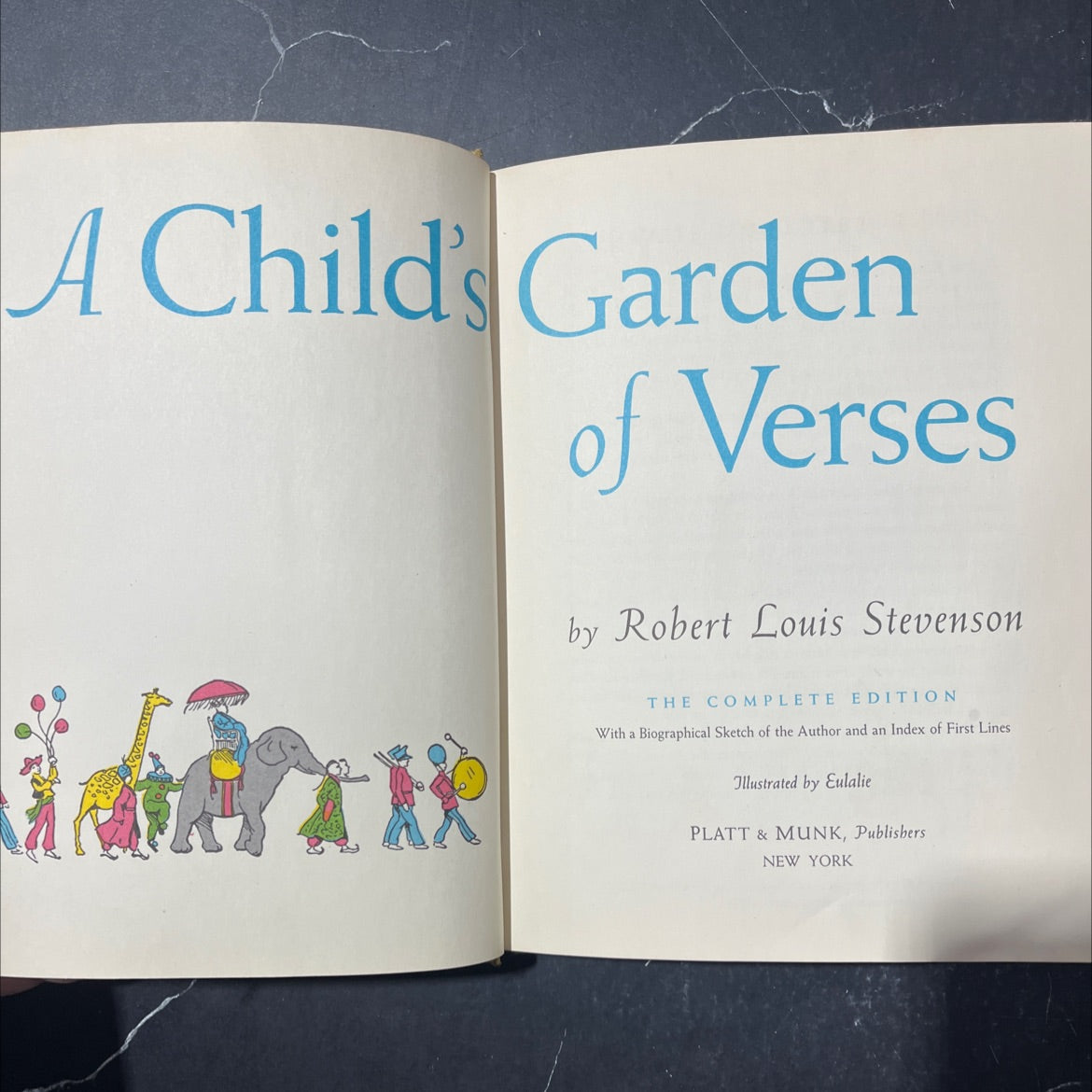 a child's garden of verses book, by robert louis stevenson, 1961 Hardcover image 2