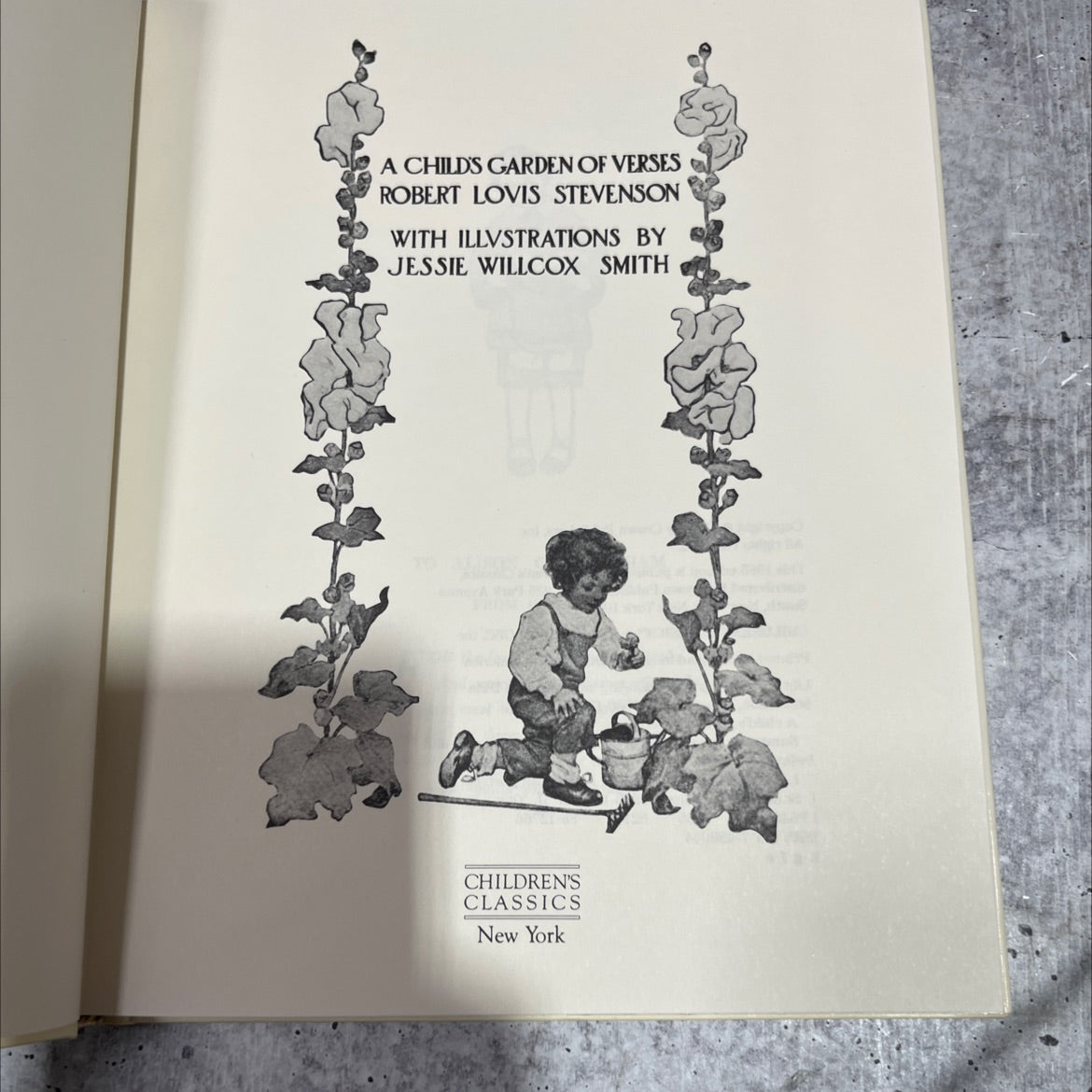 a child's garden of verses book, by robert louis stevenson, 1985 Hardcover image 2