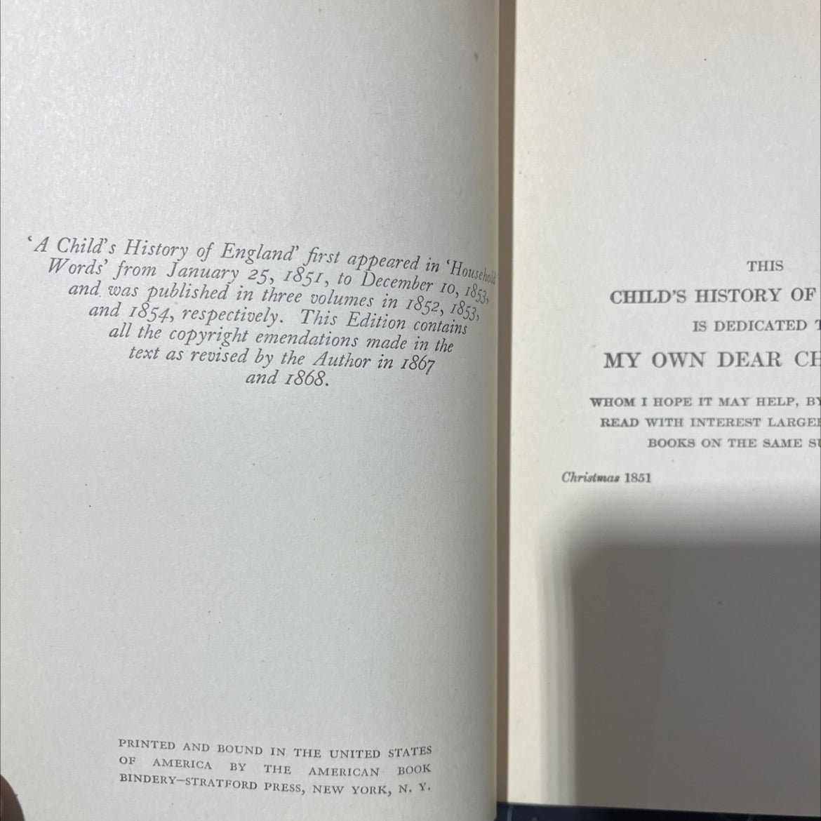 a child's history of england book, by charles dickens, 1868 Hardcover image 3
