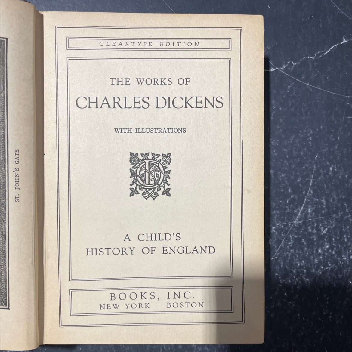 a child's history of england book, by charles dickens, 1868 Hardcover image 2