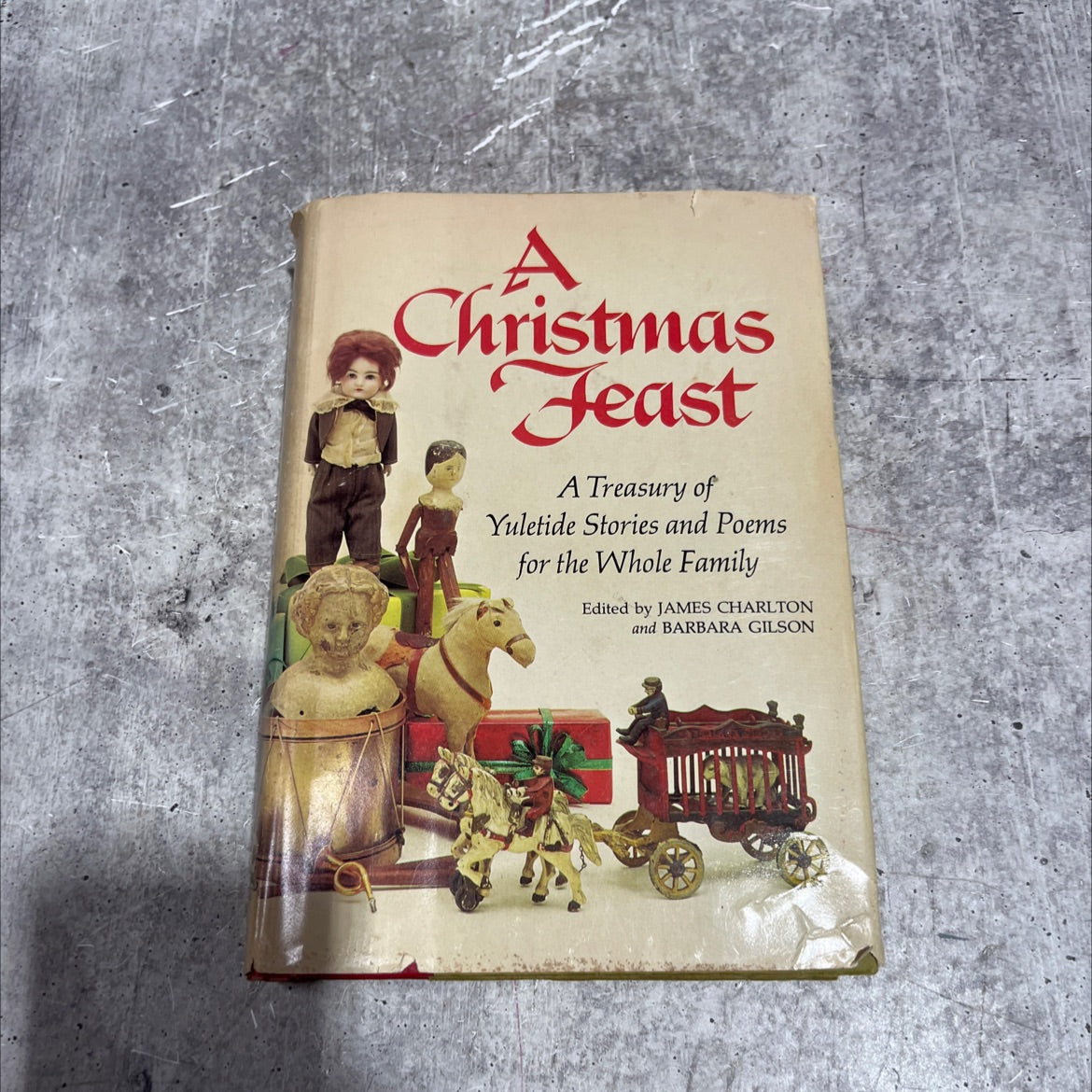 a christmas feast book, by various, 1976 Hardcover image 1