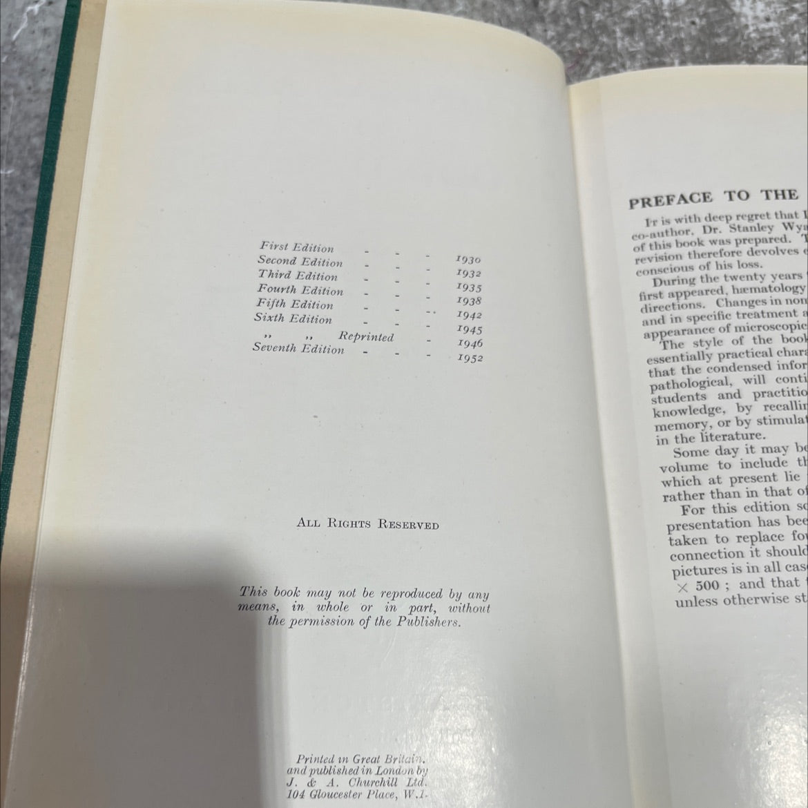 a clinical atlas of blood diseases book, by a. piney m.d., m.r.c.p., 1952 Hardcover image 3