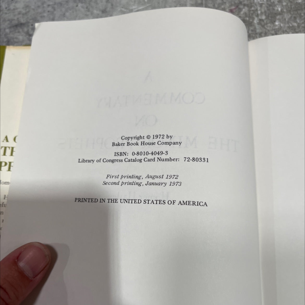 a commentary on the minor prophets book, by homer hailey, 1972 Hardcover image 3