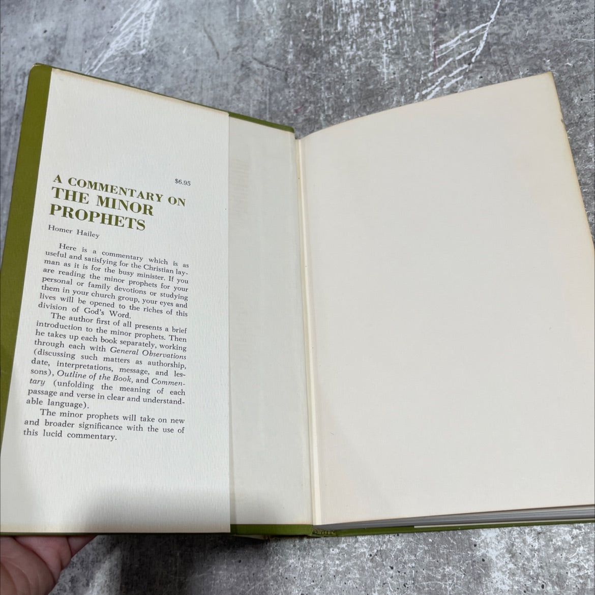 a commentary on the minor prophets book, by homer hailey, 1972 Hardcover image 4