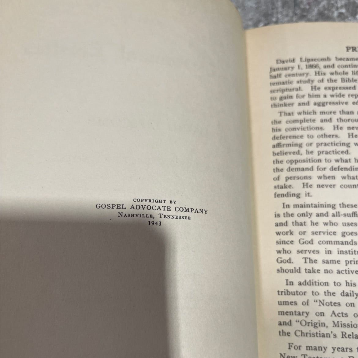 a commentary on the new testament epistles book, by david lipscomb, 1959 Hardcover image 3