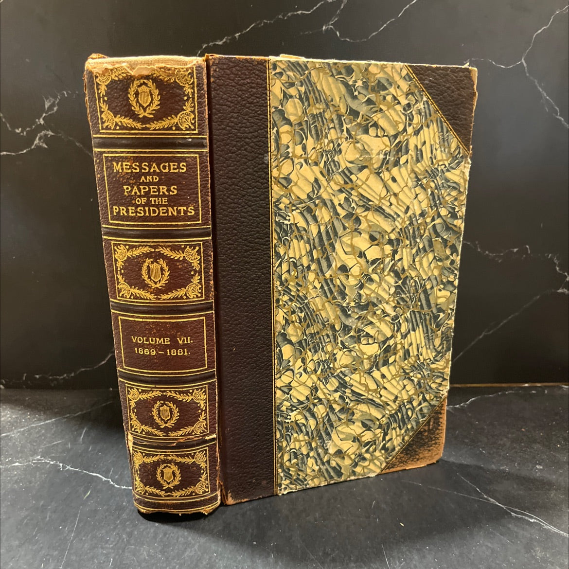 a compilation of the messages and papers of the presidents 1789-1902 book, by james d. richardson, 1903 Leather image 1