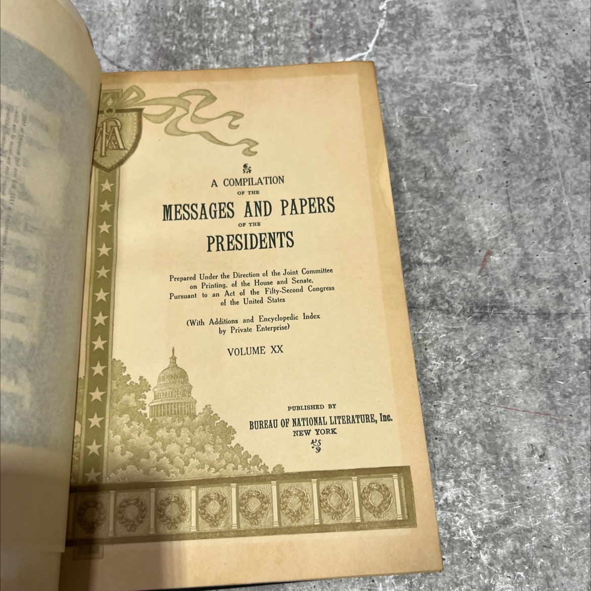 a compilation of the messages and papers of the presidents book, by unknown, 1970 Hardcover image 2