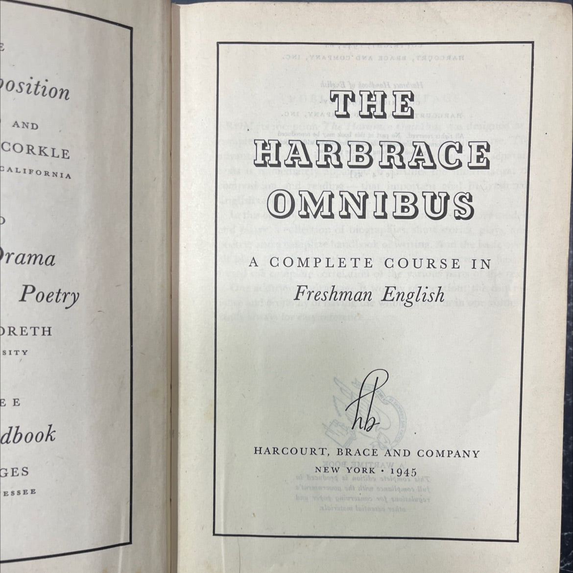 a complete course in freshman english book, by corkle, 1945 Hardcover image 2